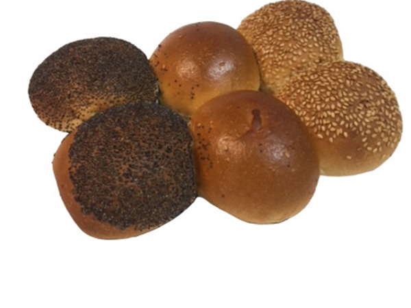 Wit broodje mini gesort. per zak